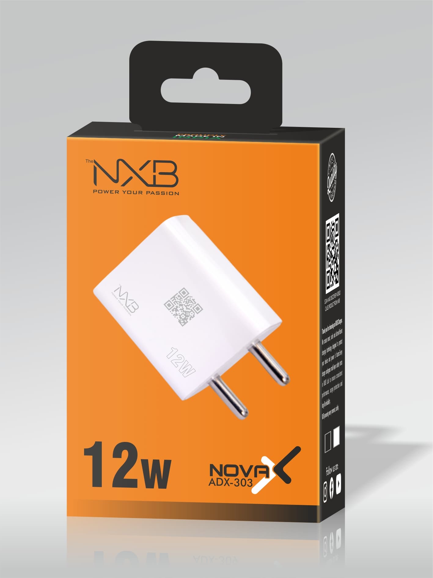 Nova-X 12W Adaptor with type C Cable