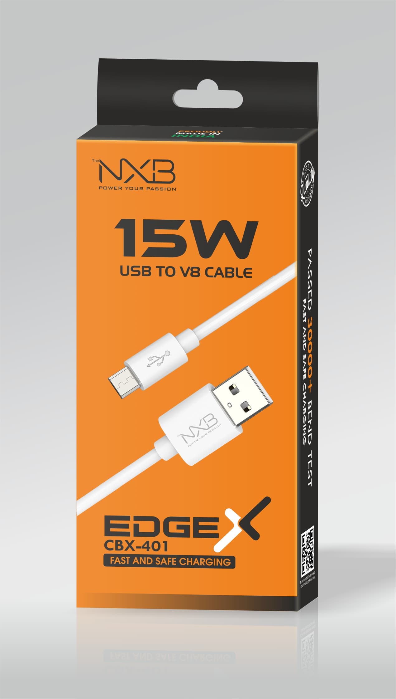 Edge-X 15W Data Cable USB to V8