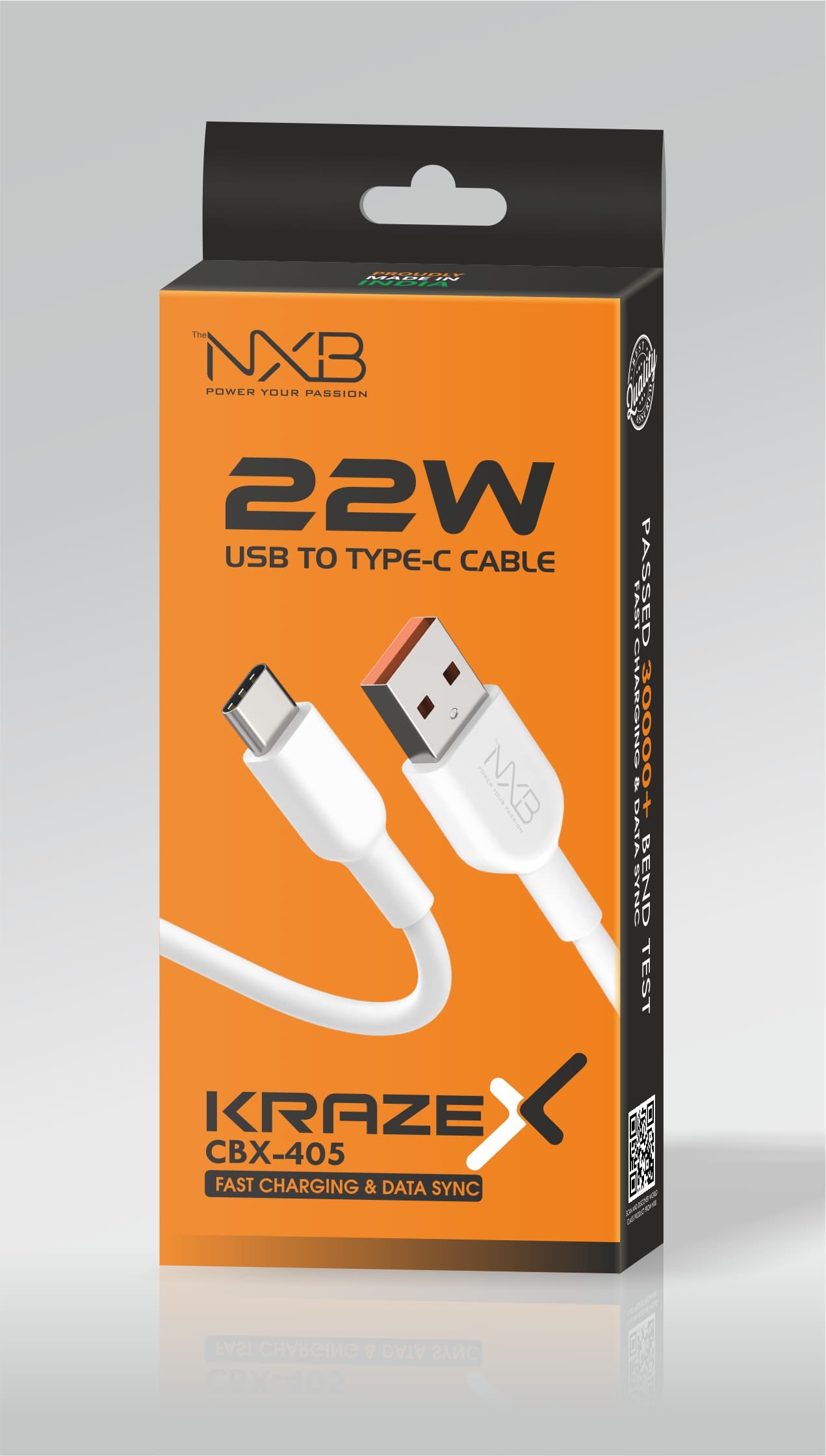Kraze-X 22W Data Cabel USB to Type-C